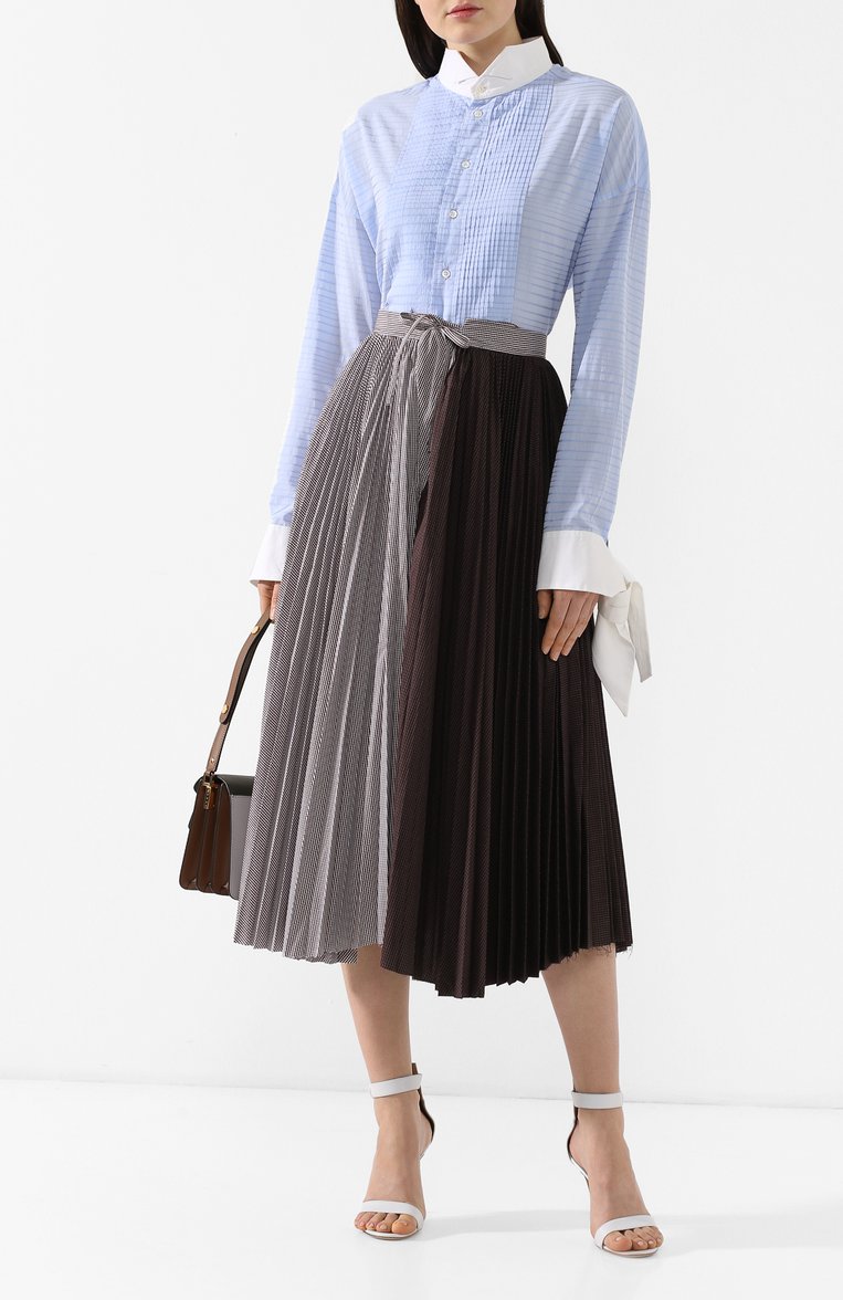 Хлопковая рубашка JEJIA, арт. CECILE SHIRT/STRIPES JAQUARD TEX 35 VAR 1, фото 1