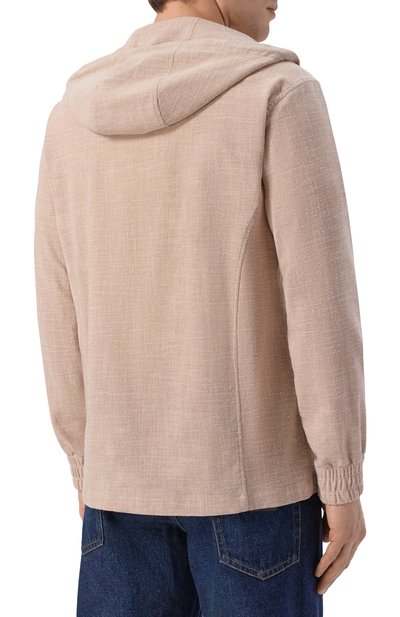 Куртка-рубашка из шерсти и шелка KITON, арт. UMC010K0615E10, фото 4