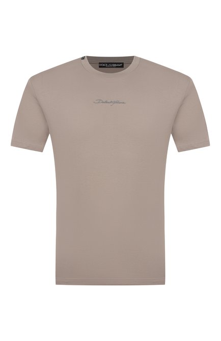 Мужская хлопковая футболка DOLCE & GABBANA, арт. G8RN8Z/G7NUB