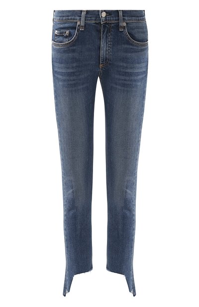 Женские укороченные джинсы-скинни с потертостями RAG AND BONE, арт. W1526K520HAM