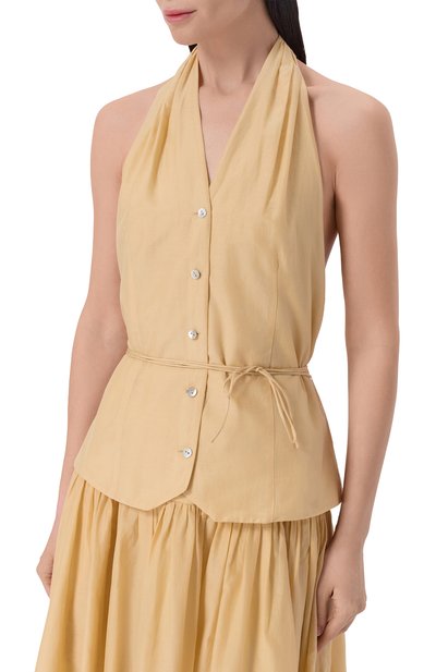 Топ из хлопка и шелка 12 STOREEZ, арт. 137704, фото 3