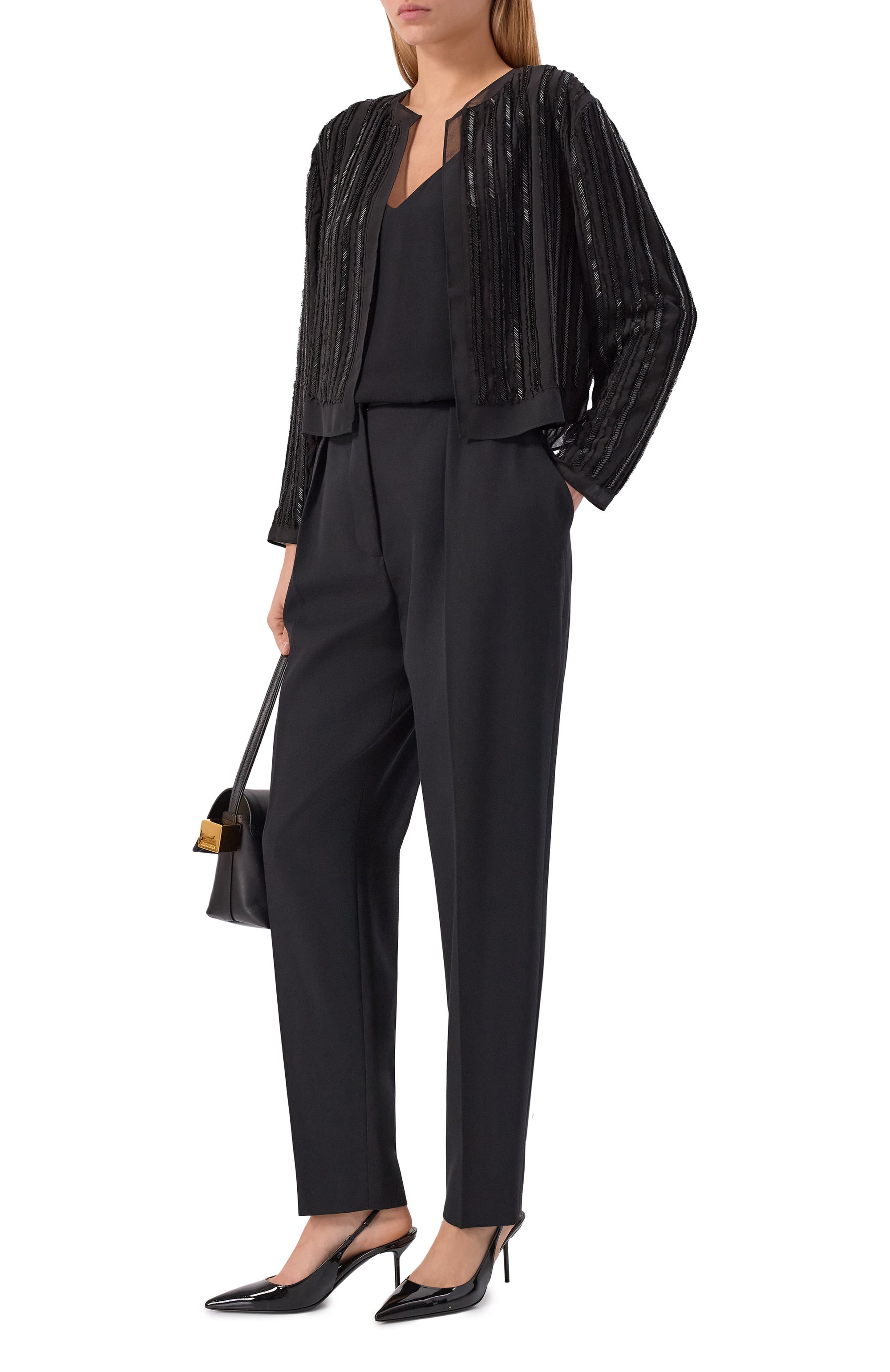 Жакет с отделкой бисером BOSS, арт. 50546934, фото 2