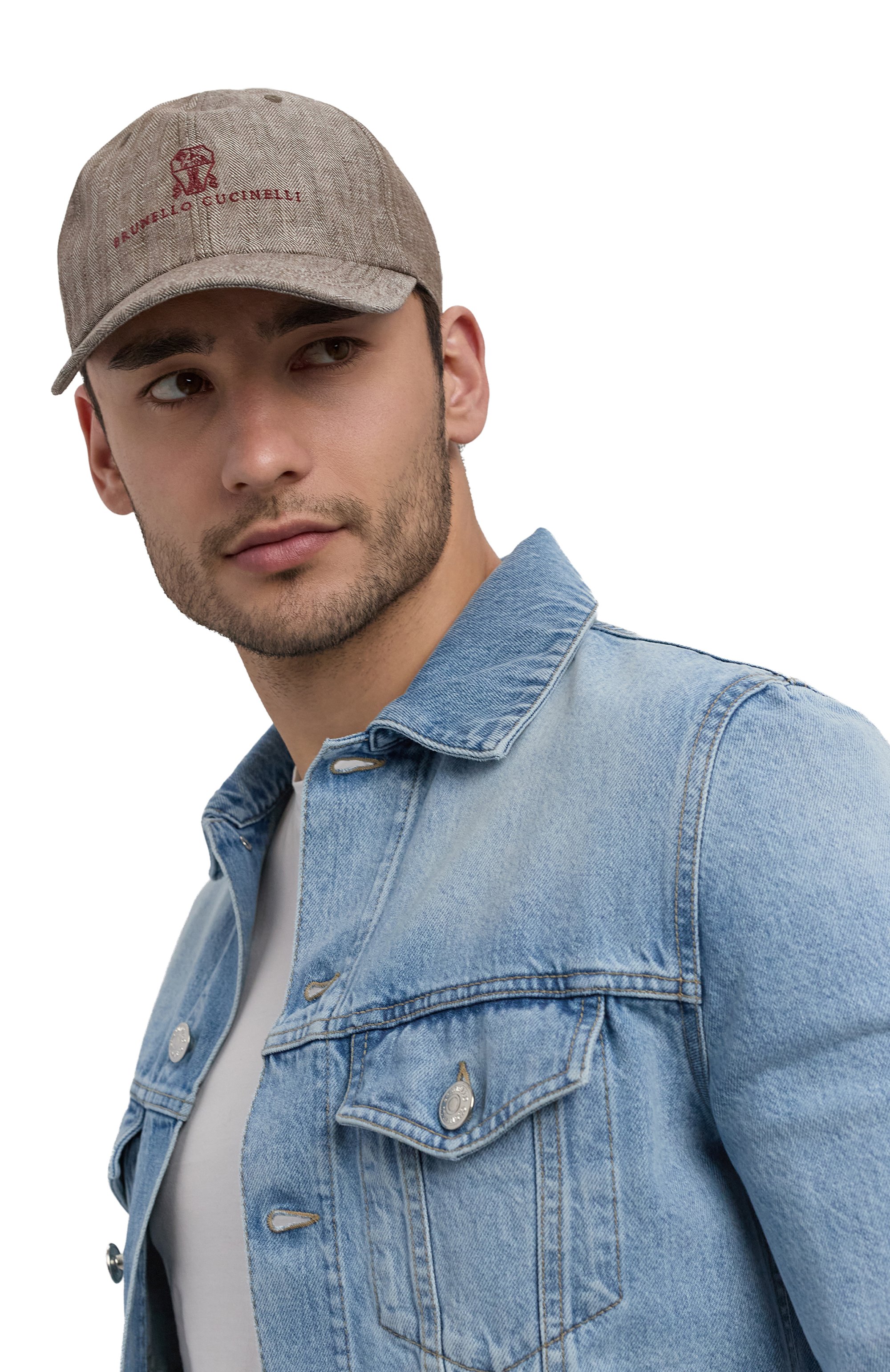 Льняная бейсболка BRUNELLO CUCINELLI, арт. MH2519850, фото 2