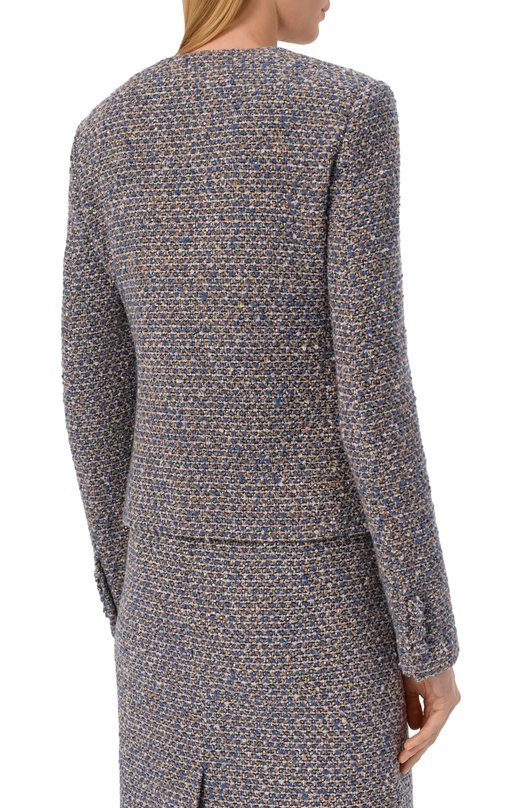 Жакет из кашемира и шелка MVST M25.1MW.J009/UBERTIN0 13783.1.1 Голубой  M25.1MW.J009/UBERTIN0 13783.1.1 Фото 4