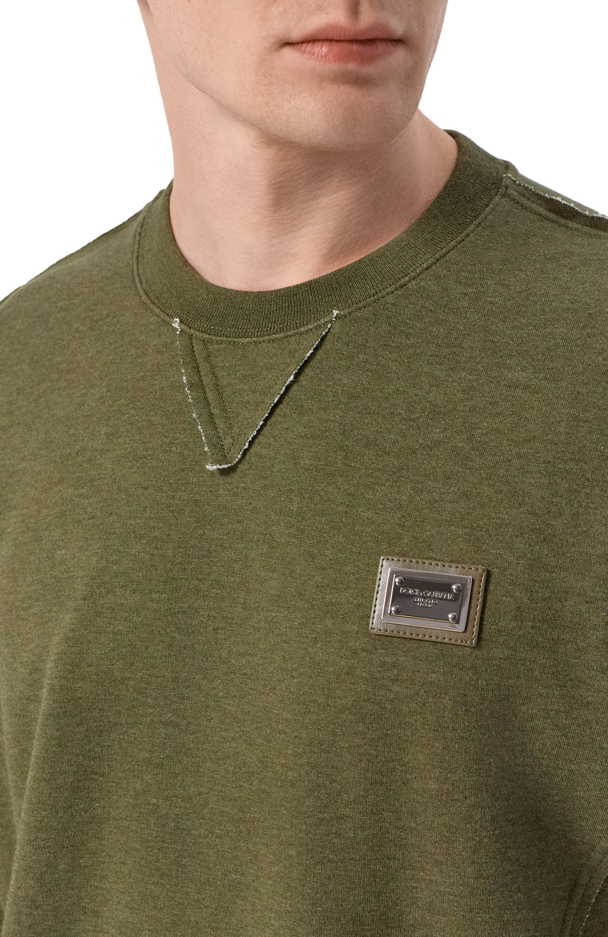 Хлопковый лонгслив DOLCE & GABBANA, арт. G8TF9T/HU7WY, фото 5