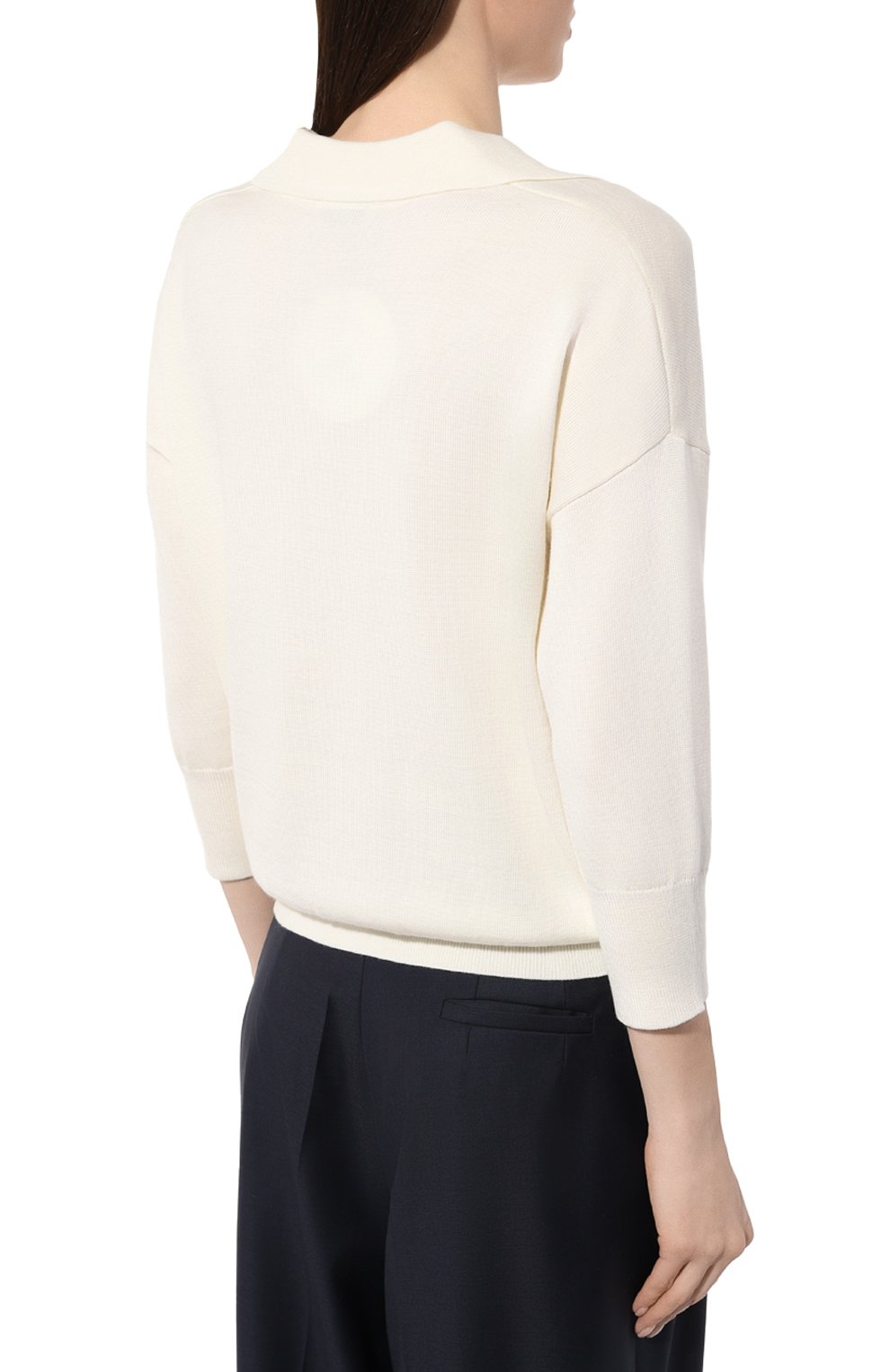 Пуловер из вискозы и шелка SEVEN LAB молочного цвета по цене 17430 руб., арт. CHR4.LK.0005.110, фото 4 Пуловер из вискозы и шелка SEVEN LAB, арт. CHR4.LK.0005.110, фото 4