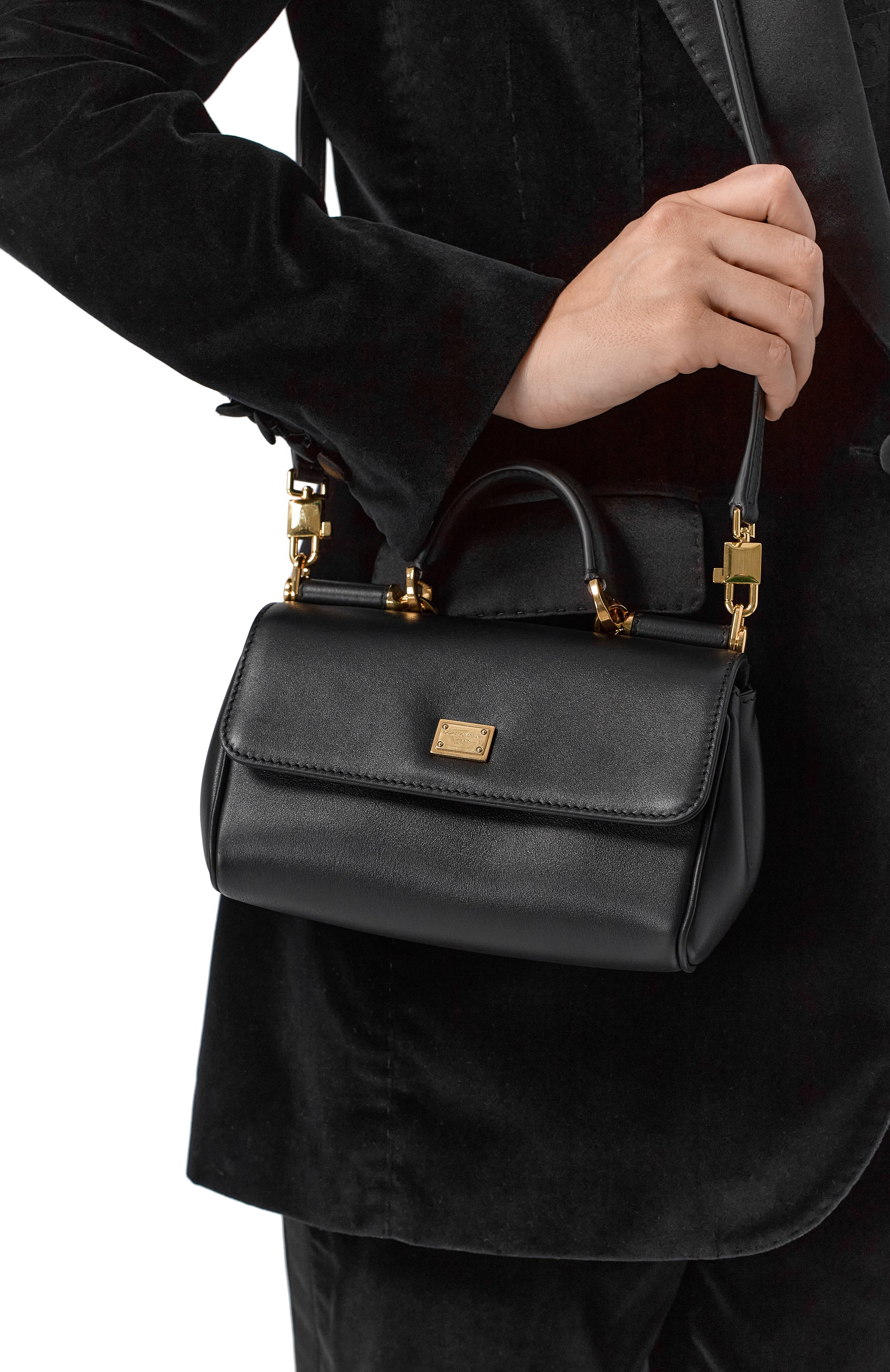 Сумка my sicily mini DOLCE & GABBANA черного цвета по цене 192500 руб., арт. BB7864/B7321, фото 2 Сумка my sicily mini DOLCE & GABBANA, арт. BB7864/B7321, фото 2