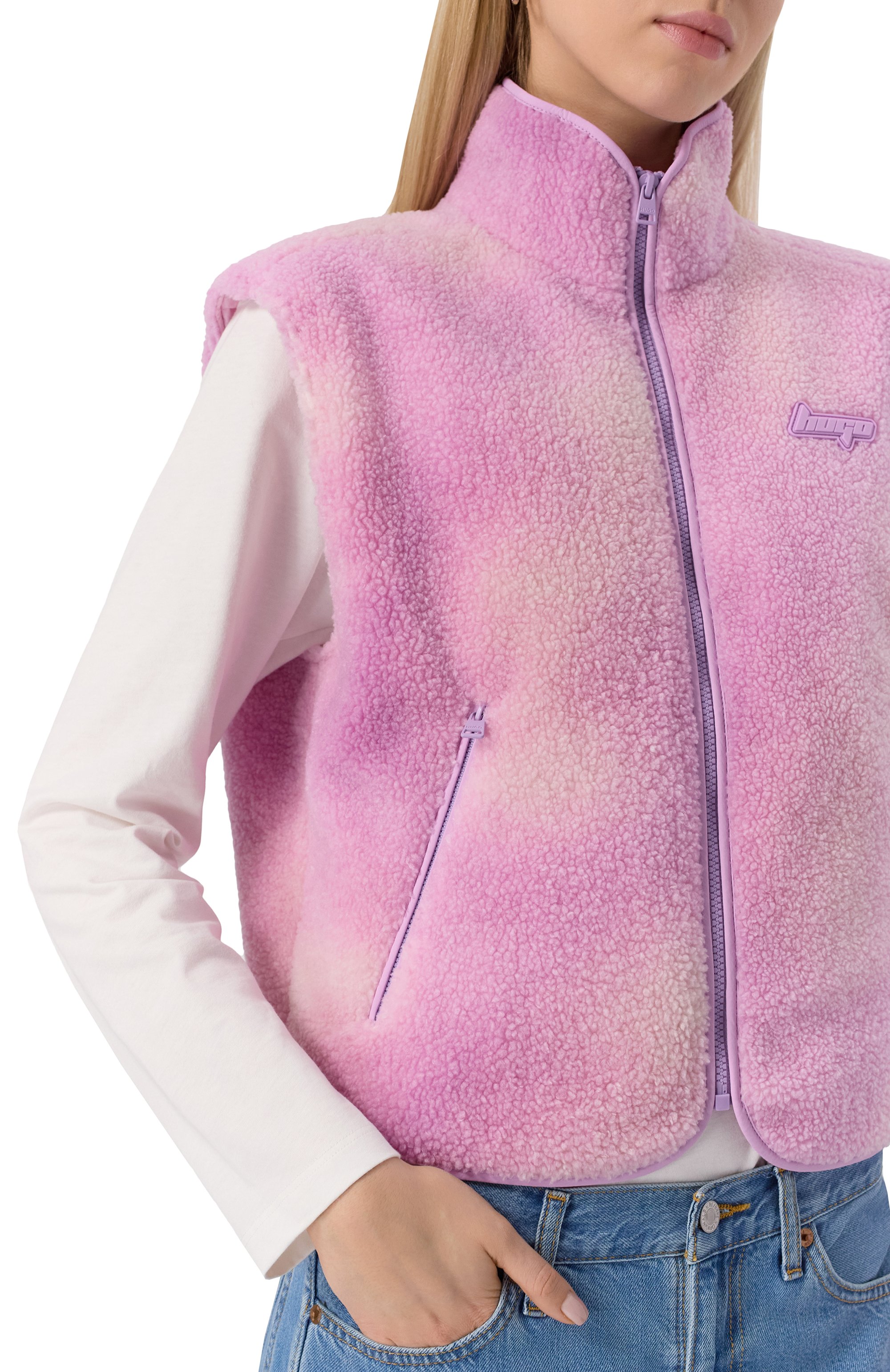 Жилет HUGO BLUE сиреневого цвета по цене 21950 руб., арт. 50541231, фото 5 Жилет HUGO BLUE, арт. 50541231, фото 5