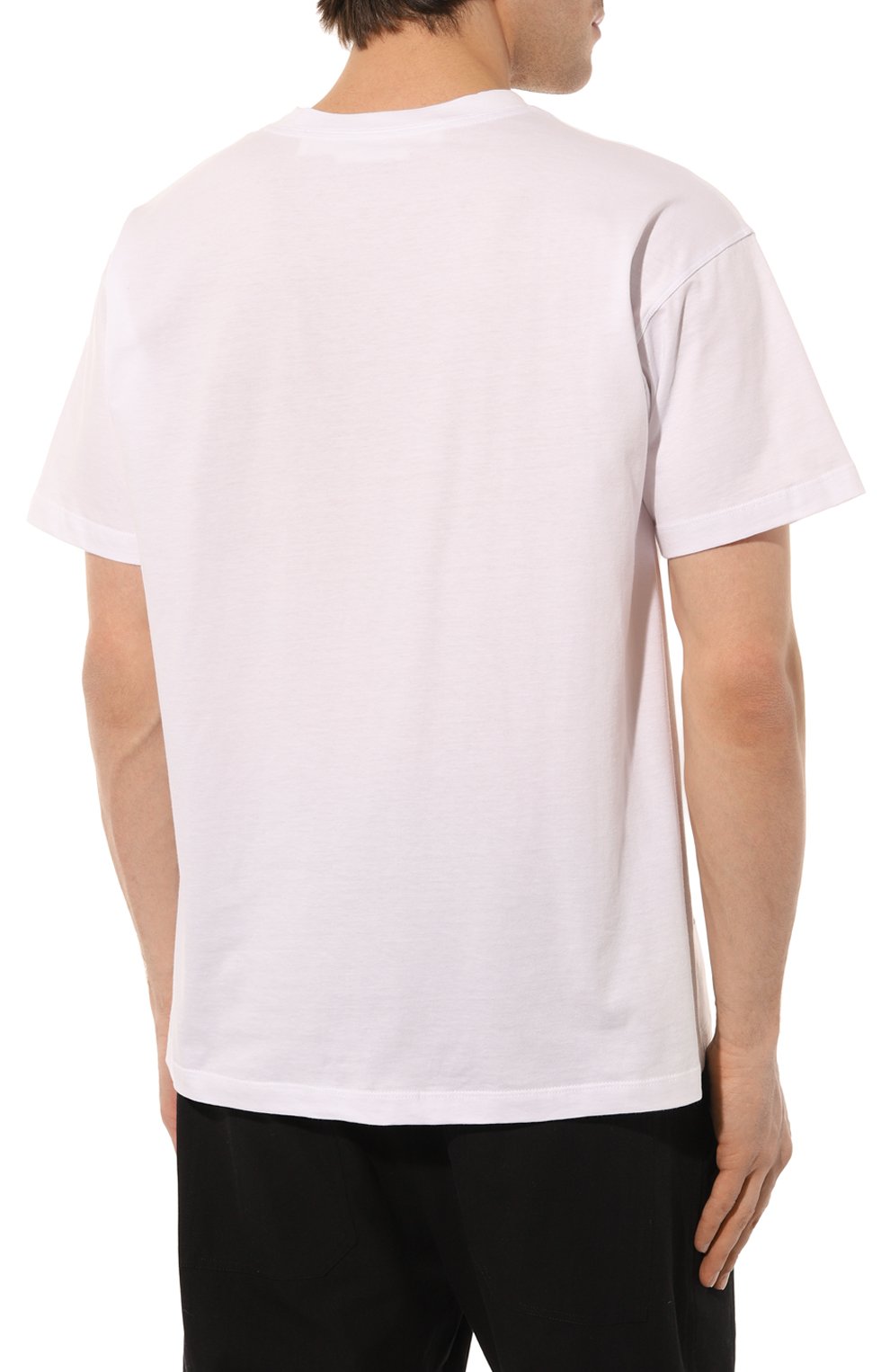 Хлопковая футболка ISABEL BENENATO белого цвета по цене 35850 руб., арт. UJ13PS23, фото 4 Хлопковая футболка ISABEL BENENATO, арт. UJ13PS23, фото 4