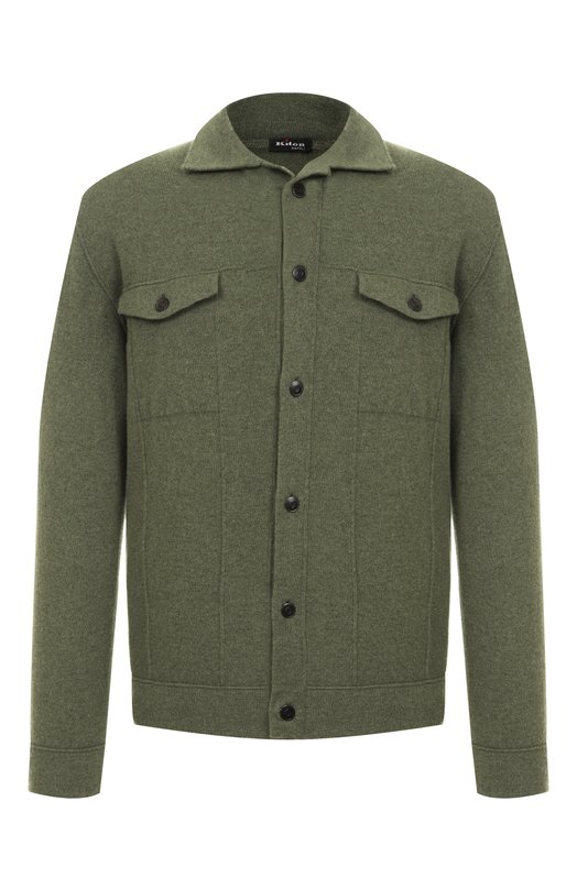 Кашемировая рубашка Kiton UMK077904 Хаки UMK077904