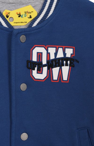 Хлопковый бомбер OFF-WHITE, арт. 0BEH004S25FLE001/4-12, фото 3