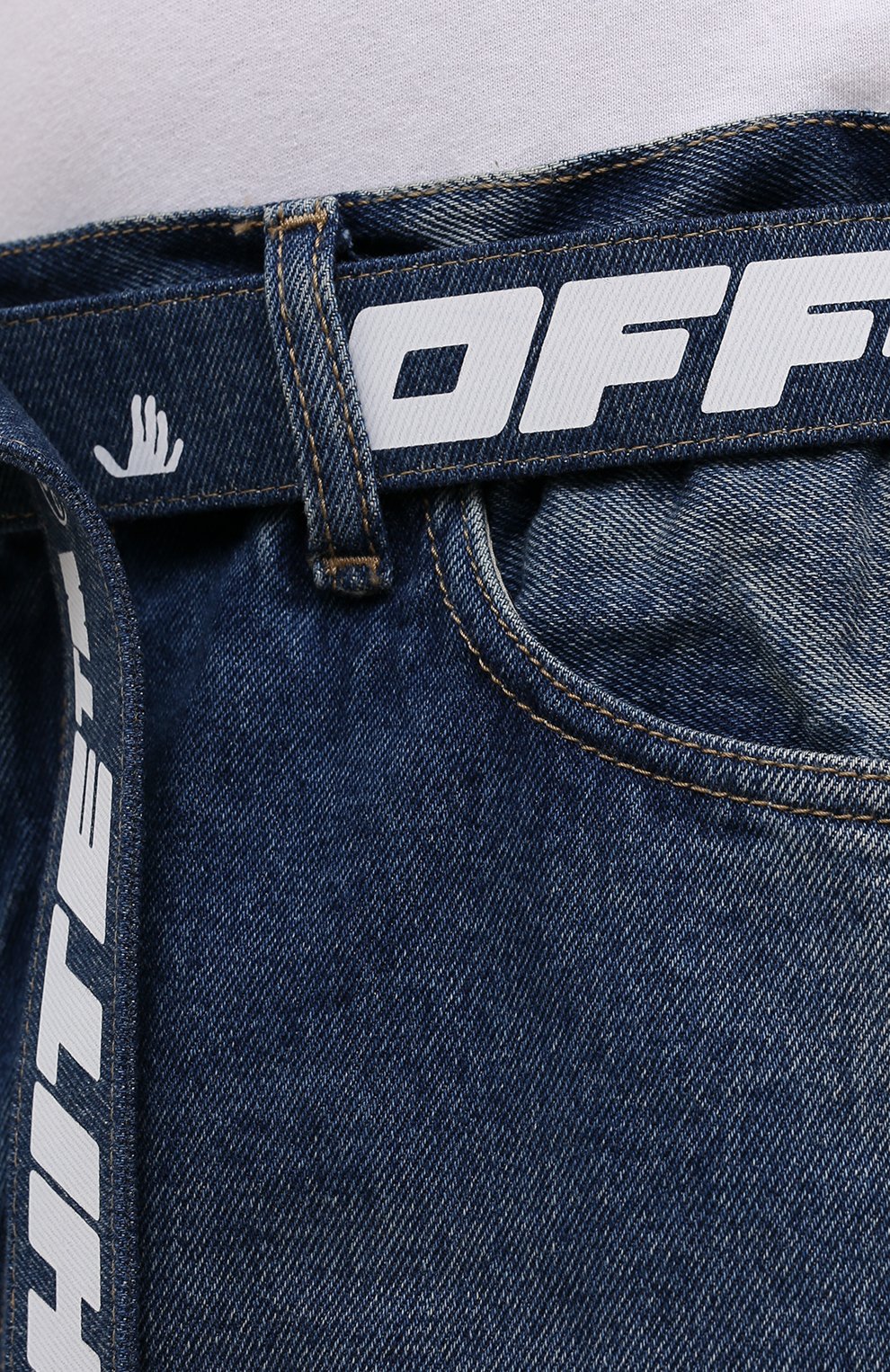 Джинсовые шорты OFF-WHITE, арт. 0MYC005F21DEN001, фото 5