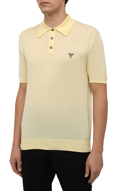Шерстяное поло PRADA, арт. UMB267-1ZLE-F0032-212, фото 3