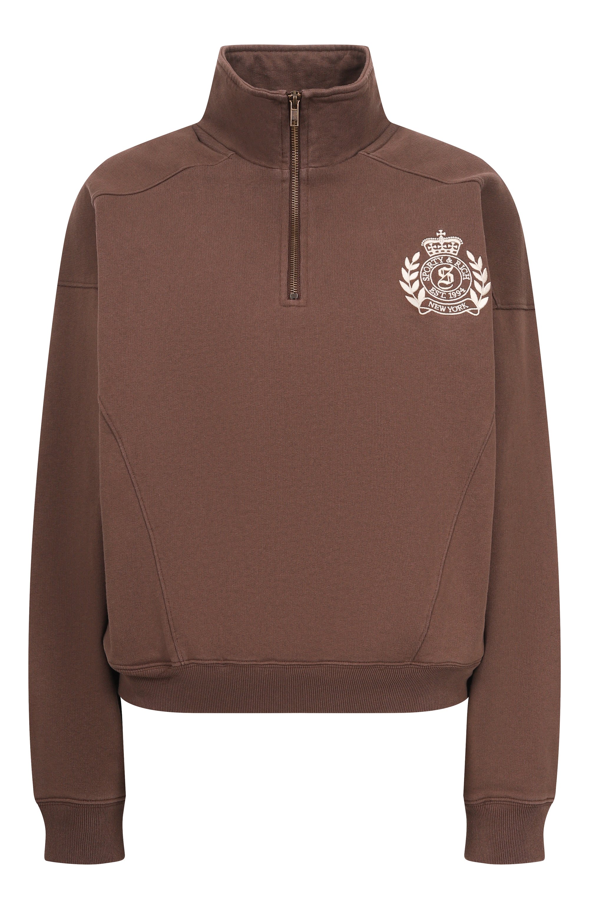 Хлопковый свитшот SPORTY AND RICH, арт. ST08165243BR03, фото 1