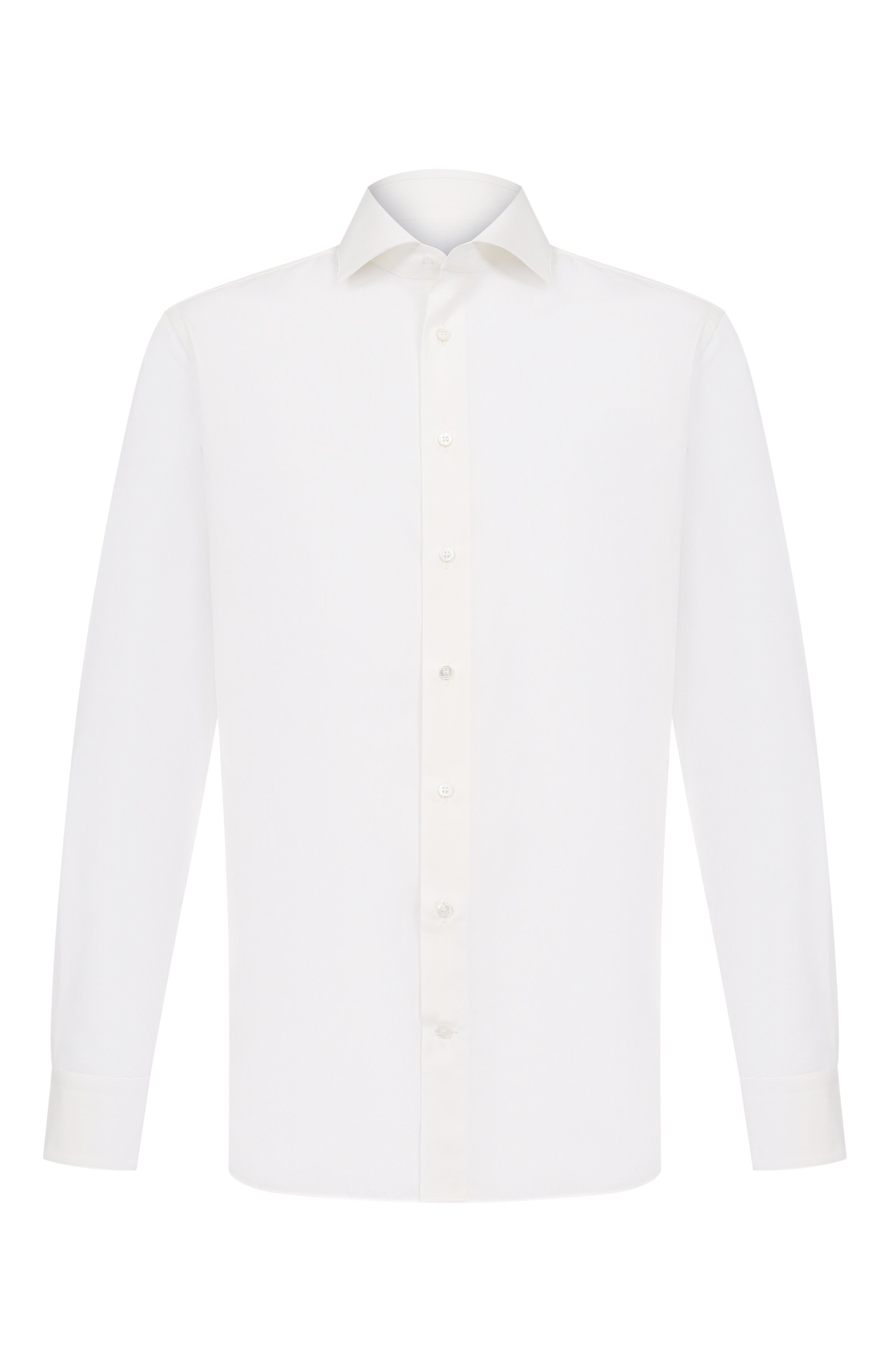 Хлопковая сорочка ZILLI белого цвета по цене 120000 руб., арт. F0RC01M010004201U, фото 1 Хлопковая сорочка ZILLI, арт. F0RC01M010004201U, фото 1