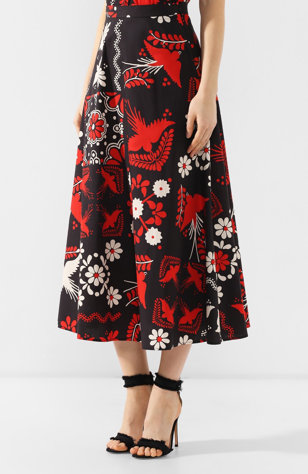 Хлопковая юбка REDVALENTINO, арт. RR0RAA75/SQU, фото 3
