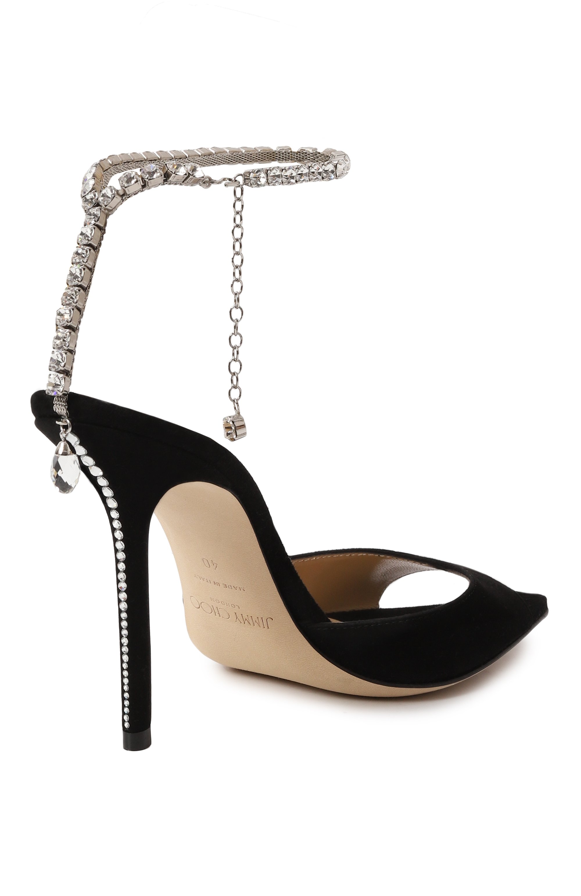 Замшевые босоножки saeda 100 JIMMY CHOO, арт. SAEDA SANDAL 100/EWA, фото 5