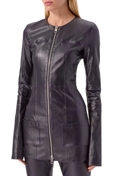 Кожаная куртка THE ATTICO, арт. 247WCG77/L099, фото 3