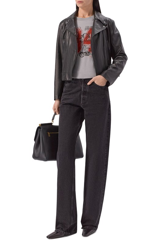 Хлопковая футболка Dolce & Gabbana F8V42T/GDDPA Серый  F8V42T/GDDPA Фото 2