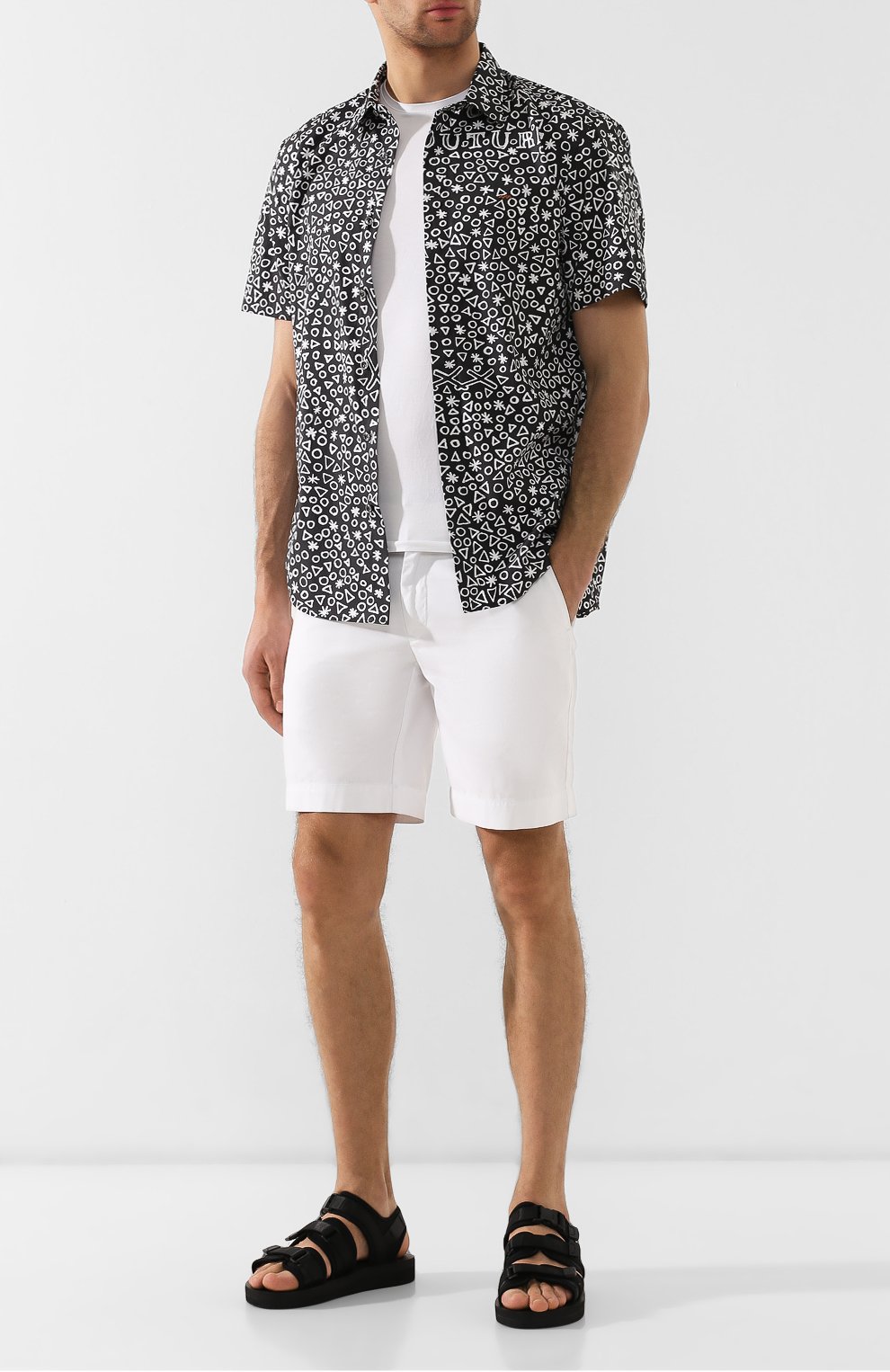 Текстильные сандалии SUICOKE черного цвета по цене 21850 руб., арт. 0G-052V, фото 2 Текстильные сандалии SUICOKE, арт. 0G-052V, фото 2