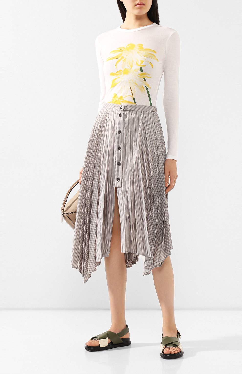 Хлопковый лонгслив LOEWE, арт. S6109621PC, фото 2