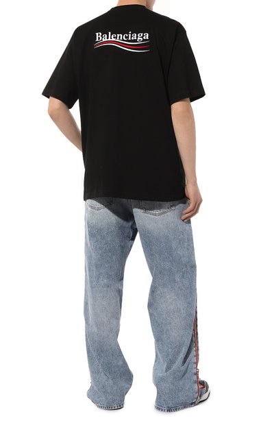 Хлопковая футболка BALENCIAGA, арт. 641675 TKVJ1, фото 2