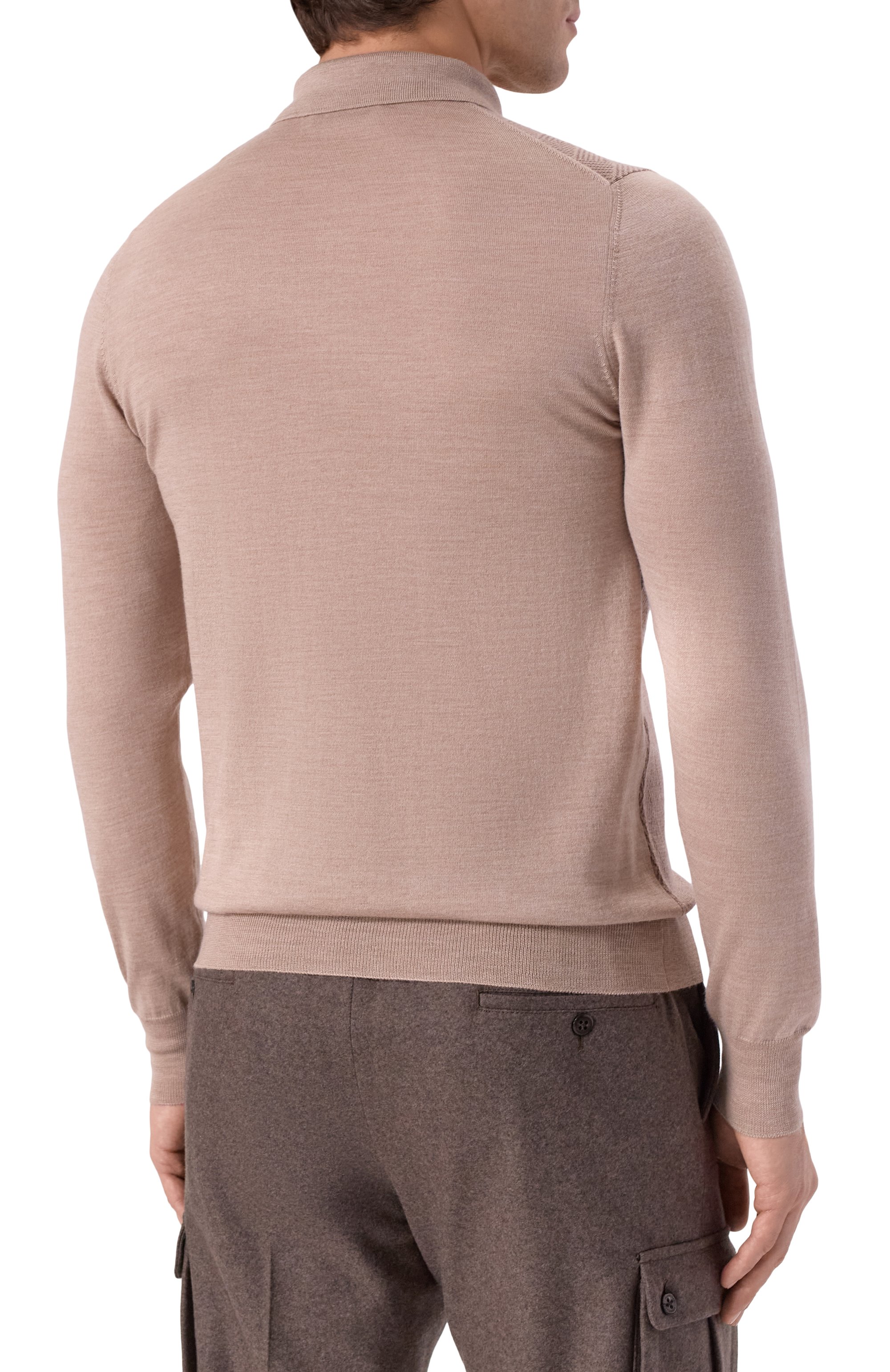 Поло из шерсти и шелка GRAN SASSO, арт. 57137/13126, фото 4