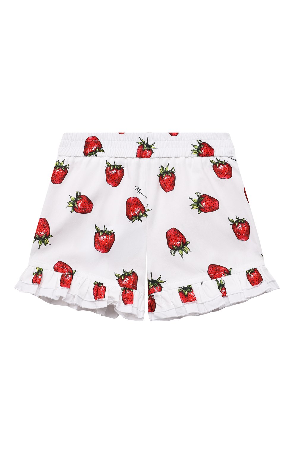 Хлопковые шорты MONNALISA красного цвета по цене 14750 руб., арт. 117424, фото 1 Хлопковые шорты MONNALISA, арт. 117424, фото 1