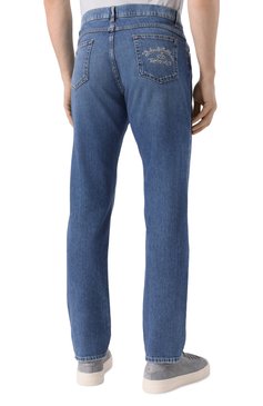 Мужские джинсы regular DOLCE & GABBANA синего цвета, арт. GYJCCZ/G8MK5 | Фото 4 (Длина (брюки, джинсы): Стандартные; Материал внешний: Хлопок, Деним; Стили: Повседневный; Кросс-КТ: Деним; Силуэт М (брюки): Прямые; Детали: Делаве, Без декора; Автоматизация ТО: Проставлено; Автоматизация состава: Пр�оставлено)