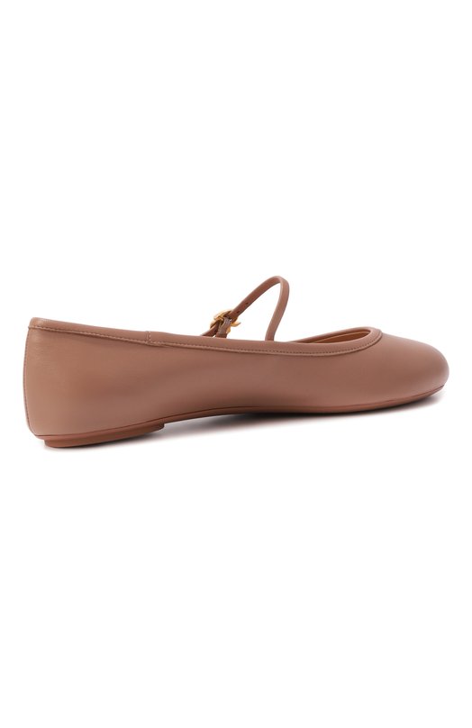 Кожаные балетки Carla Gianvito Rossi G22223.05G0M.NAPPRAL Бежевый  G22223.05G0M.NAPPRAL Фото 5
