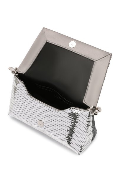 Сумка label mini TOM FORD серебряного цвета по цене 174500 руб., арт. L1487P-ISA026, фото 4 Сумка label mini TOM FORD, арт. L1487P-ISA026, фото 4