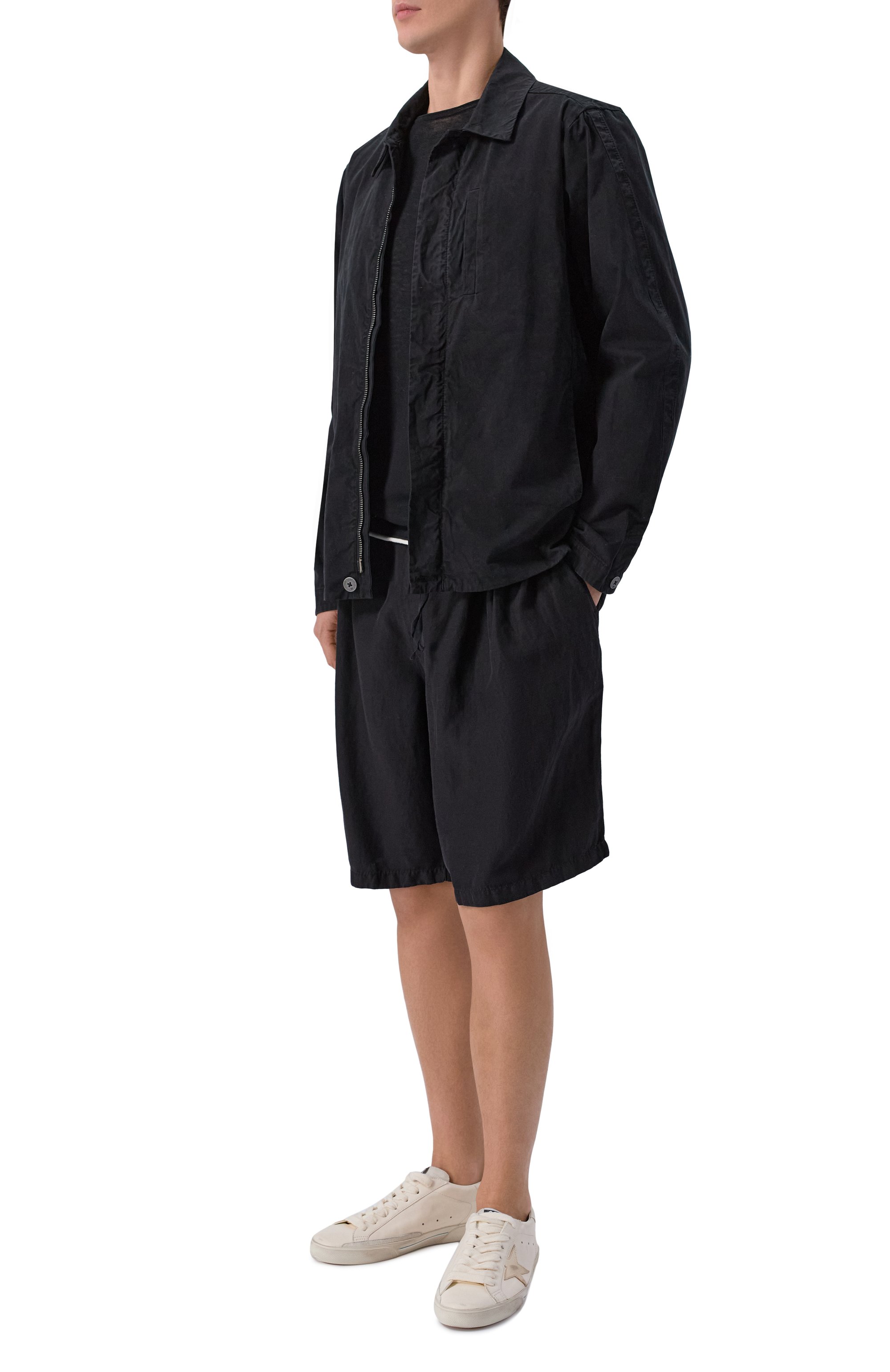 Шорты из вискозы и льна ANDREA YA'AQOV черного цвета по цене 52050 руб., арт. 26MSFT39B, фото 2 Шорты из вискозы и льна ANDREA YA'AQOV, арт. 26MSFT39B, фото 2