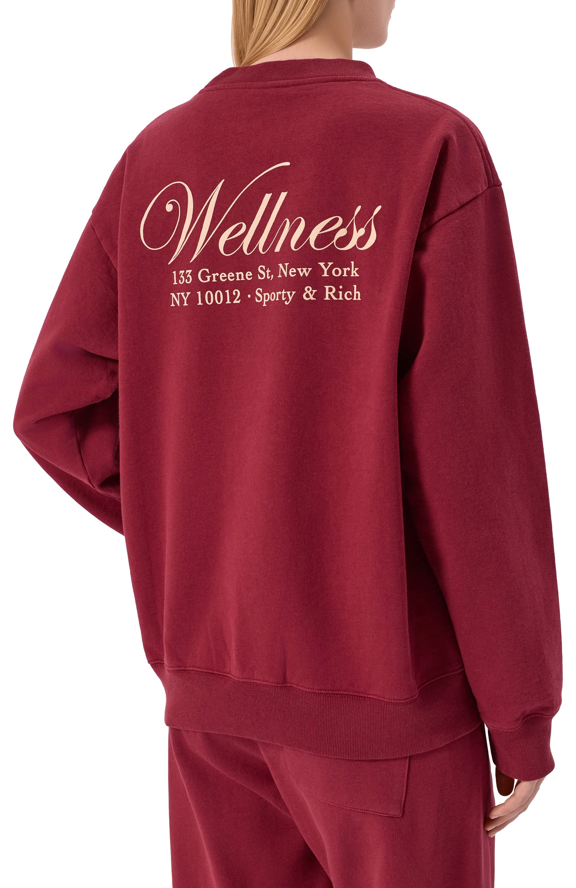 Хлопковый свитшот SPORTY AND RICH, арт. ST07162083RE10, фото 4