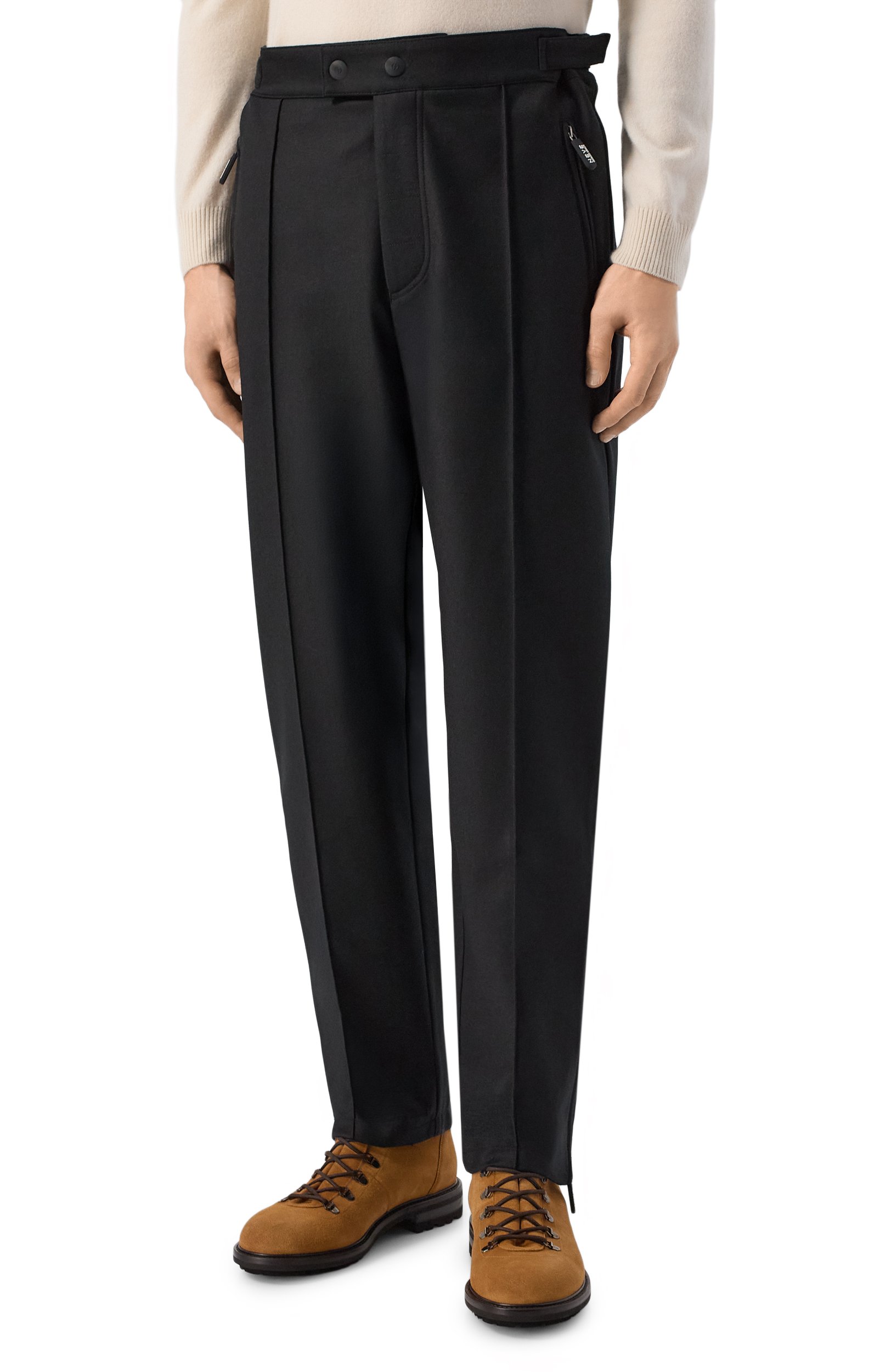 Шерстяные брюки GIORGIO ARMANI черного цвета по цене 382000 руб., арт. GM004808/TE17419, фото 3 Шерстяные брюки GIORGIO ARMANI, арт. GM004808/TE17419, фото 3