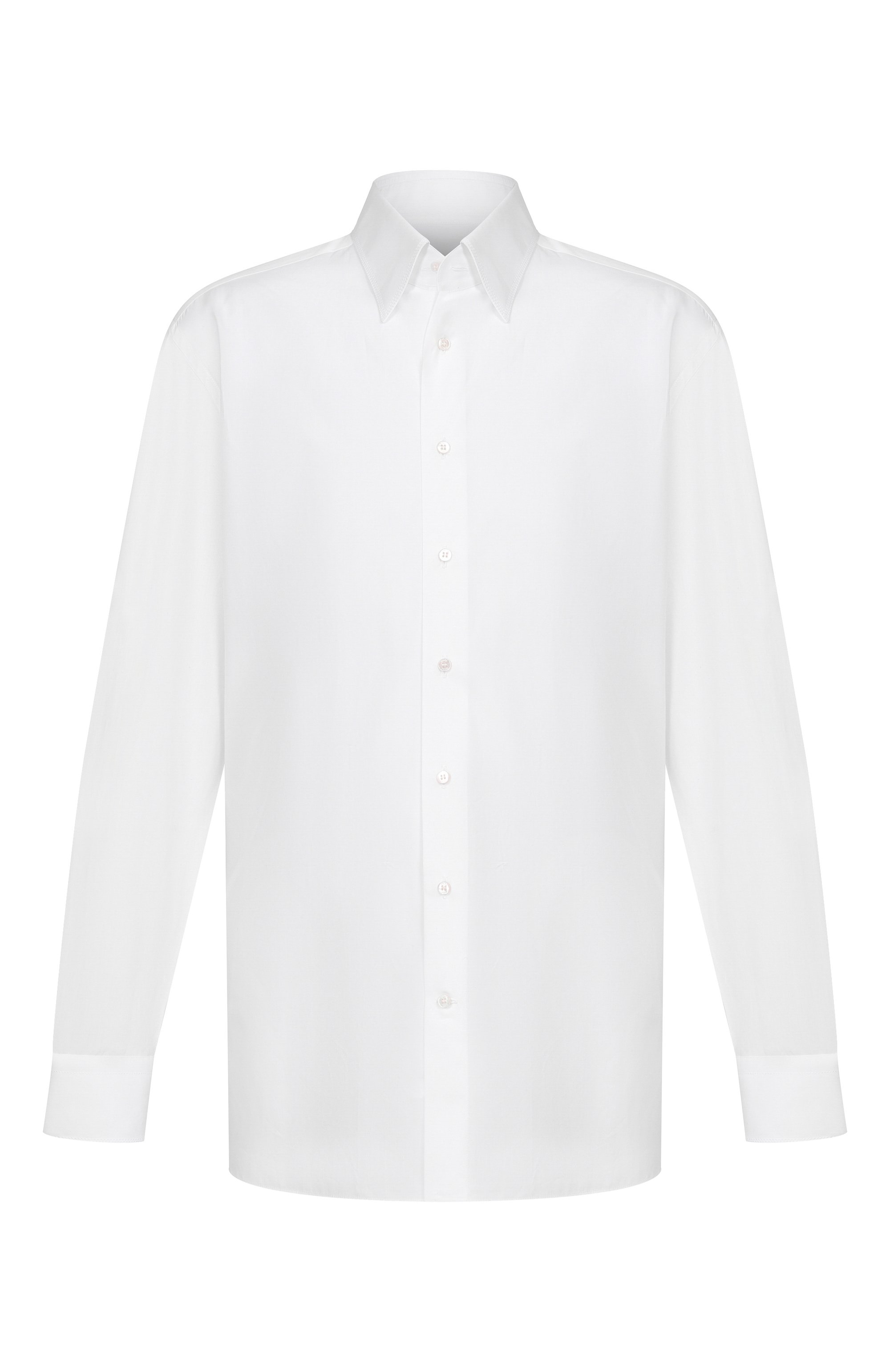 Хлопковая сорочка ZILLI белого цвета по цене 146000 руб., арт. F0RD01M010001703U, фото 1 Хлопковая сорочка ZILLI, арт. F0RD01M010001703U, фото 1