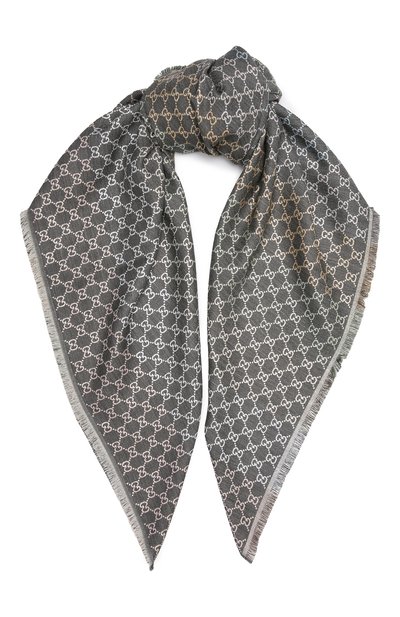 Платок из смеси шерсти и шелка GUCCI, арт. 558274/3GC46, фото 1