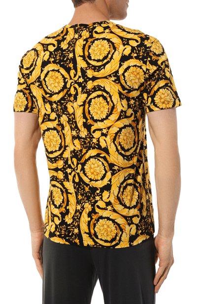 Хлопковая футболка VERSACE, арт. 1000959/1A00515, фото 4