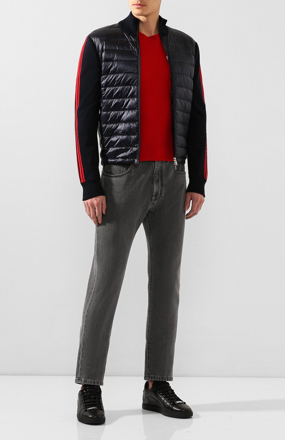 Комбинированный кардиган MONCLER, арт. F1-091-9B500-00-V9059, фото 2
