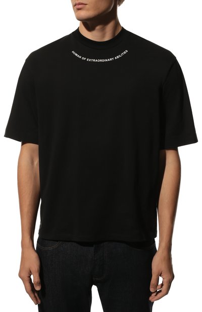 Хлопковая футболка NEIL BARRETT, арт. PBJT105S T508S, фото 3