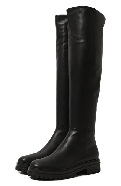 Женские кожаные ботфорты quinn GIANVITO ROSSI, арт. G80355.20G0M.VGINER0