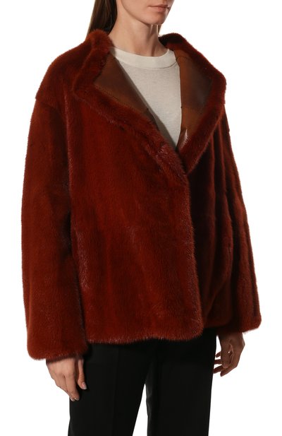 Двусторонняя шуба из меха норки TOM FORD, арт. CSF564/FUX018, фото 3