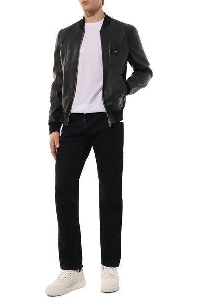 Кожаный бомбер DOLCE & GABBANA, арт. G9PB9L/FUL89, фото 2