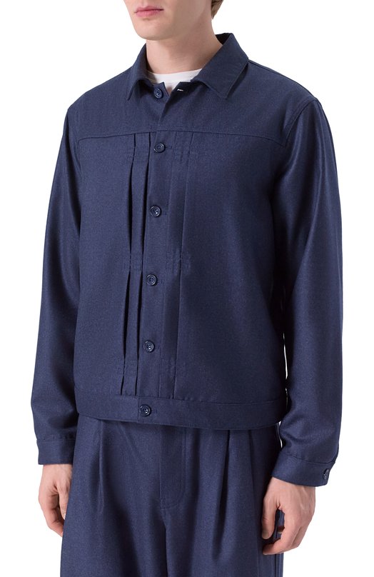 Кашемировая куртка-рубашка MVST M25.1PM.J001* Синий  M25.1PM.J001* Фото 3