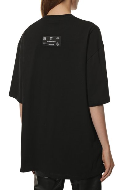 Хлопковая футболка DIEGO VENTURINO, арт. FW22-DV TS0 BRNDSM_WMN, фото 4