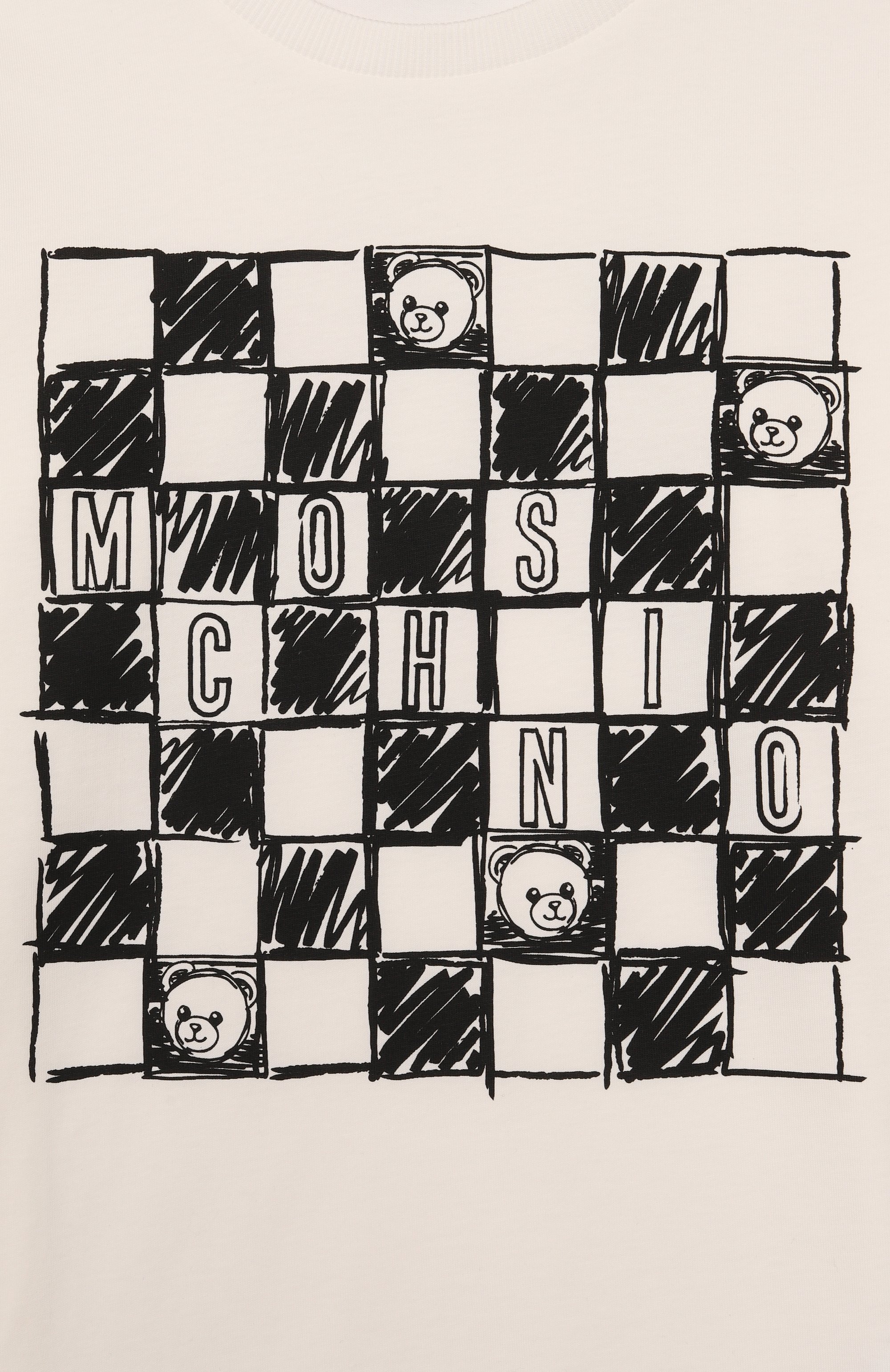 Хлопковая футболка MOSCHINO, арт. HUM05G/LAA01/10-14, фото 3