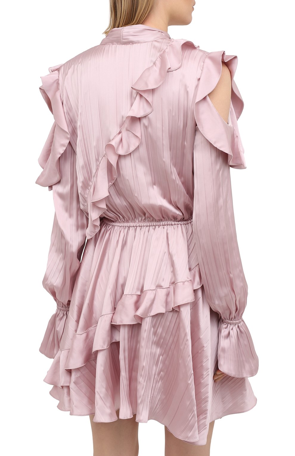 Атласное платье OFF-WHITE, арт. 0WDB294R21FAB001, фото 4