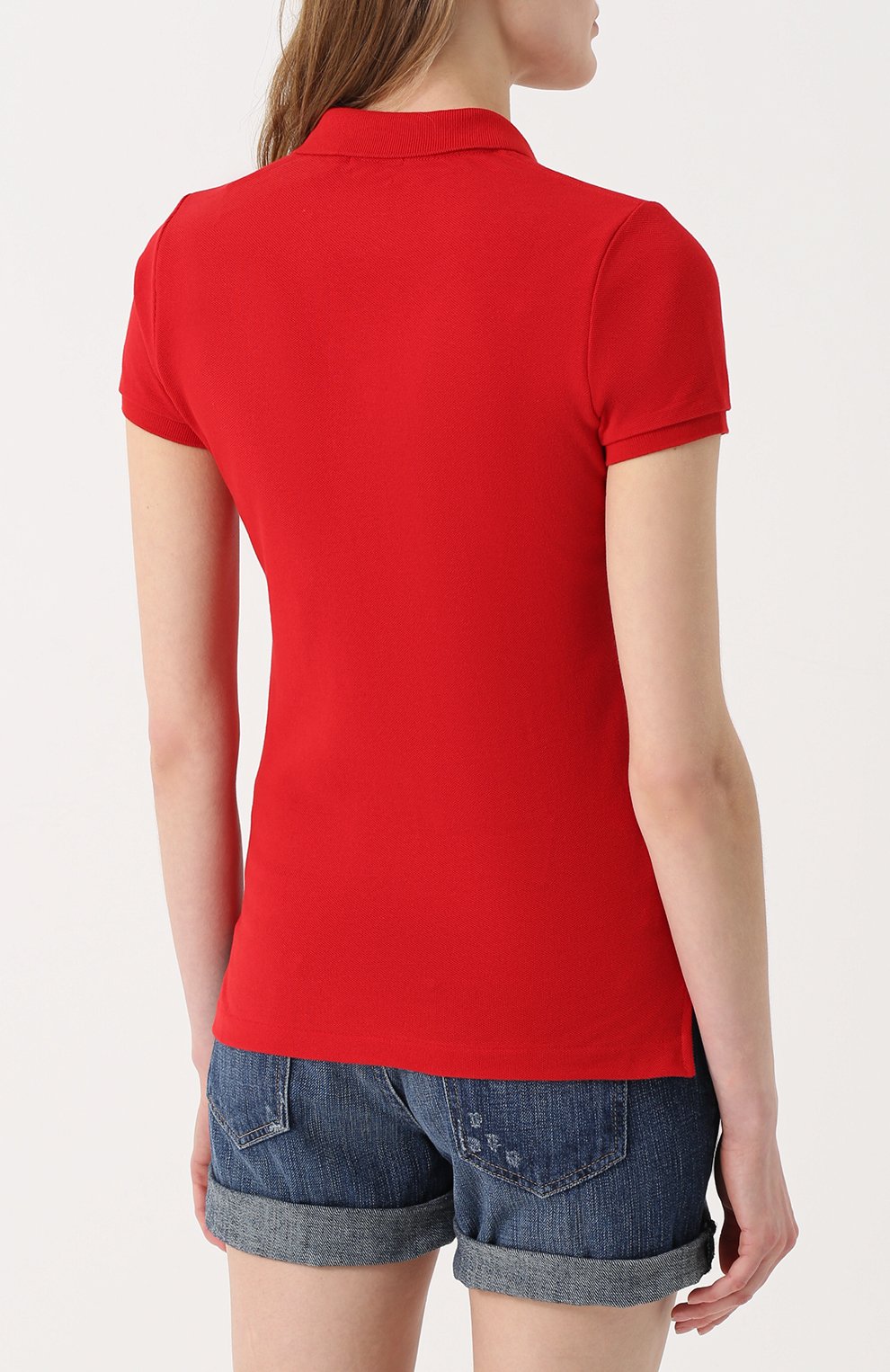 Хлопковое поло с вышитым логотипом бренда POLO RALPH LAUREN, арт. 211505656, фото 4