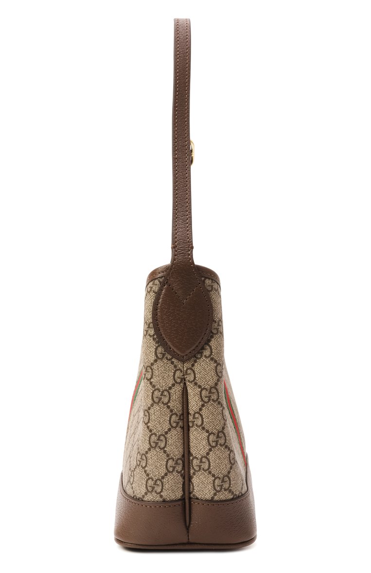 Женская сумка ophidia small GUCCI бежевого цвета, арт. 781402/96IWG | Фото 4 (Материал: Экокожа, Текстиль; Размер: small)