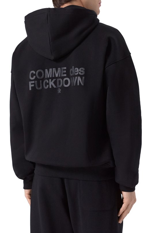 Хлопковая толстовка Comme des Fuckdown CFABM01862 Чёрный  CFABM01862 Фото 4