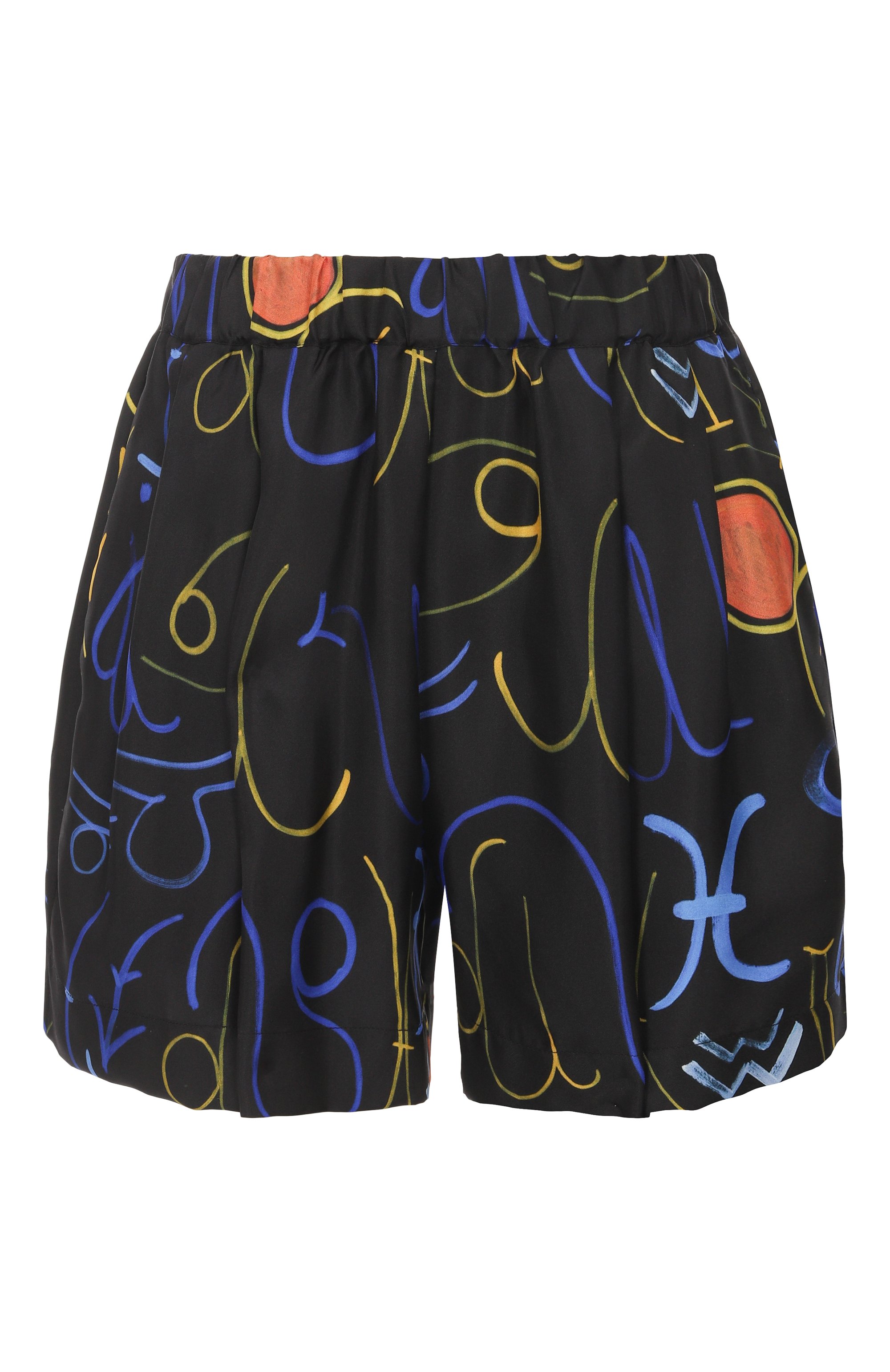 Шелковые шорты ASCENO черного цвета по цене 28550 руб., арт. RS25_B027F04, фото 1 Шелковые шорты ASCENO, арт. RS25_B027F04, фото 1